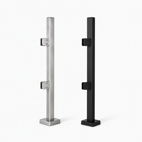 Square Glass Railing Post
