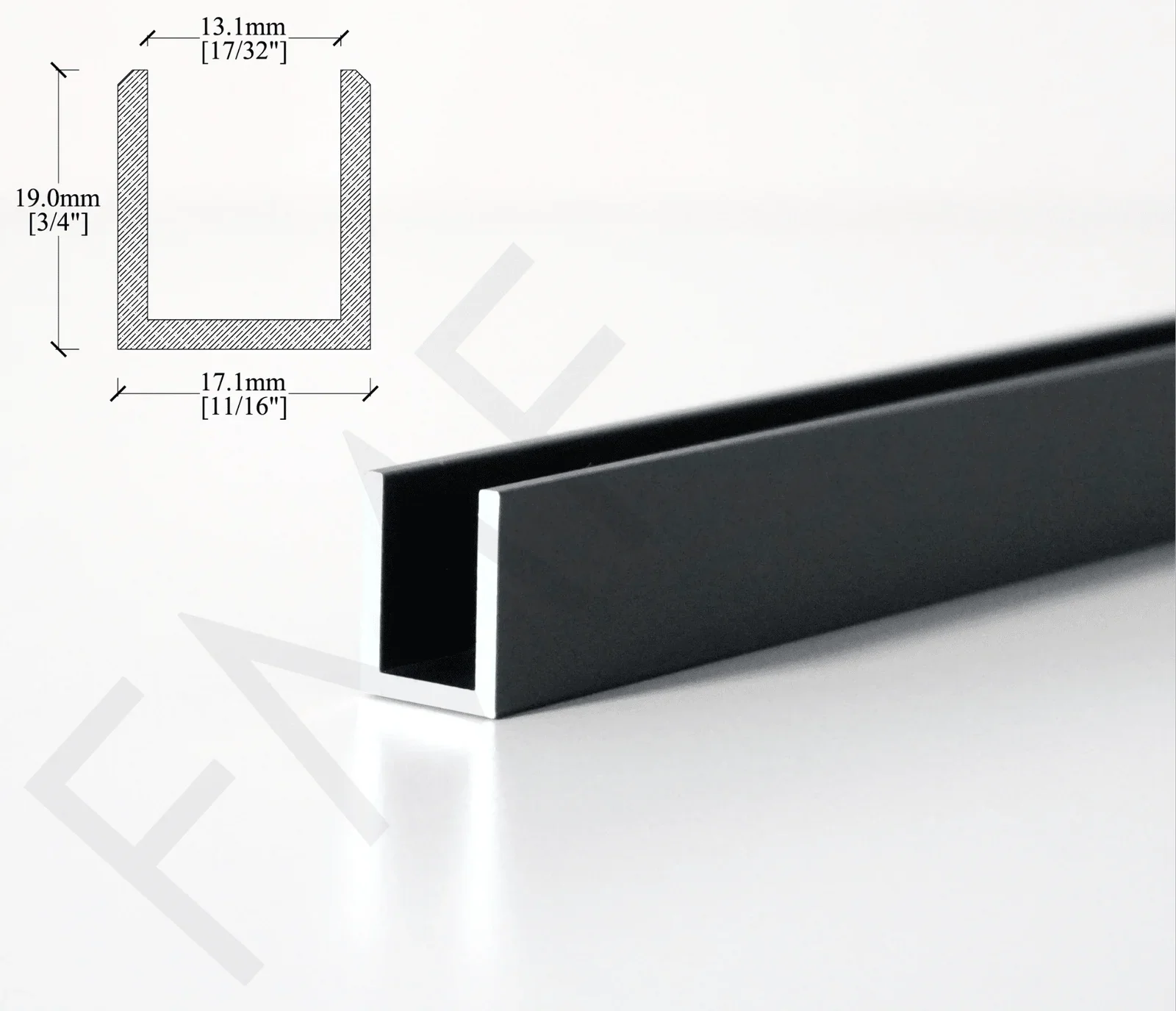 12MM Standard U-Channel