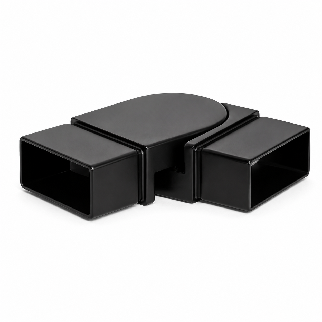 135°Horizontal Elbow for 50x25MM Rectangle Handrail