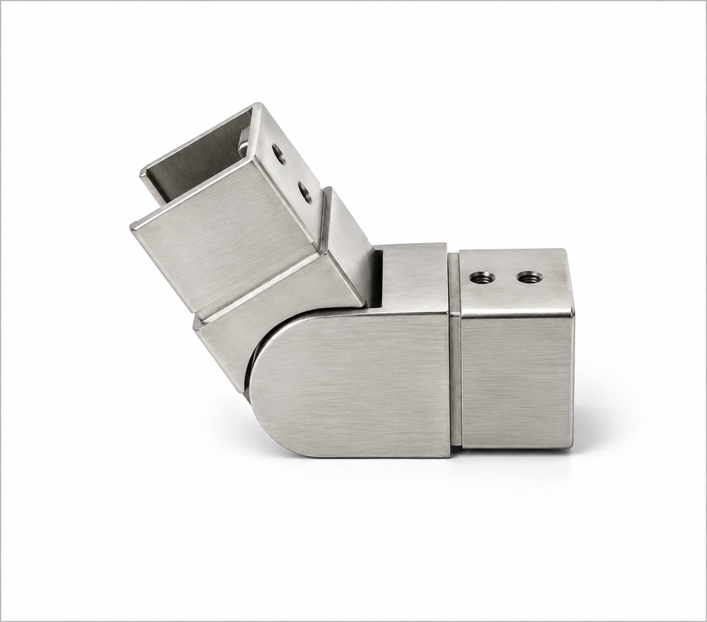 135° Adjustable Upward Elbow for 40x40mm Square CapRail