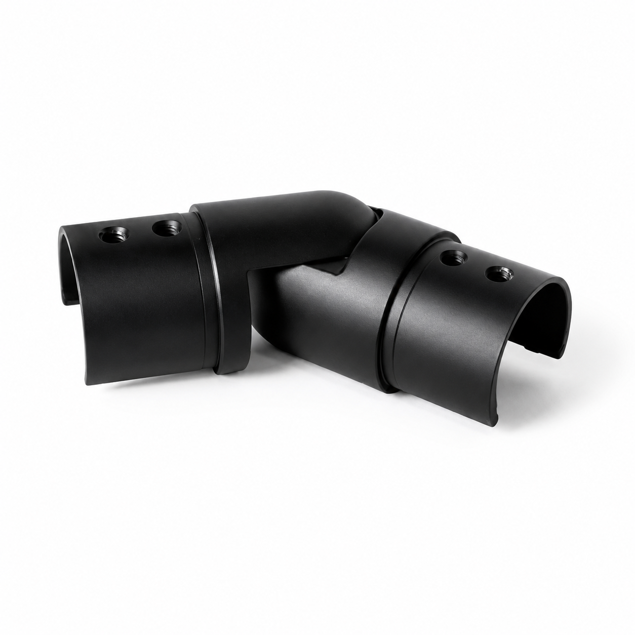 Adjustable Horizontal Elbow for Round Cap 42.4mm Ø Handrail