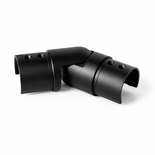 Adjustable Horizontal Elbow for Round Cap 42.4mm Ø Handrail