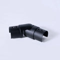 Adjustable Horizontal Elbow for Round Cap 42.4mm Ø Handrail