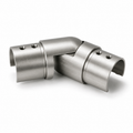 Adjustable Horizontal Elbow for Round Cap 42.4mm Ø Handrail