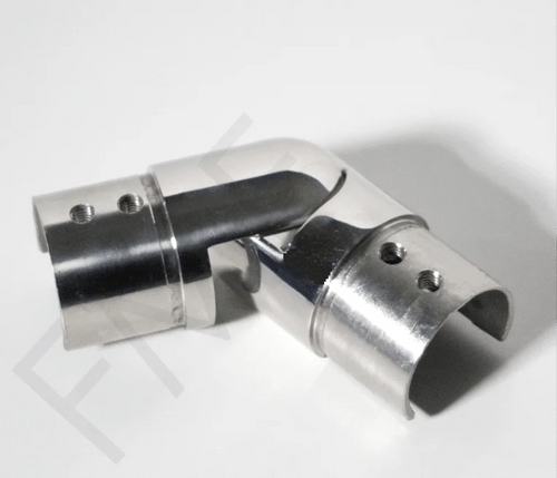 Adjustable Horizontal Elbow for Round Cap 42.4mm Ø Handrail