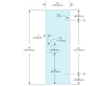 Shower Stock Door - 2 Holes - 24" Width