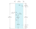 Shower Stock Door - 2 Holes - 24" Width