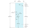 Shower Stock Door - 2 Holes - 24" Width