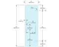 Shower Stock Door - 3 Holes - 24" Width (6" X 18")