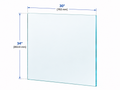 1/2" Railing Glass Panel - 34" Height