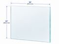1/2" Railing Glass Panel - 34" Height