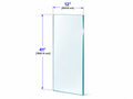 1/2" Railing Glass Panel - 41" Height