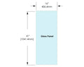 1/2" Railing Glass Panel - 41" Height