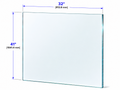 1/2" Railing Glass Panel - 41" Height