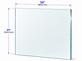 1/2" Railing Glass Panel - 41" Height