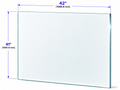 1/2" Railing Glass Panel - 41" Height