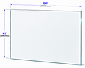 1/2" Railing Glass Panel - 41" Height