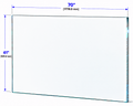 1/2" Railing Glass Panel - 41" Height