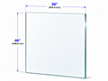 1/2" Railing Glass Panel - 46" Height