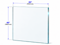 1/2" Railing Glass Panel - 46" Height