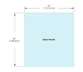 1/2" Railing Glass Panel - 46" Height