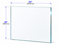 1/2" Railing Glass Panel - 46" Height