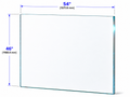 1/2" Railing Glass Panel - 46" Height