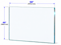 1/2" Railing Glass Panel - 46" Height