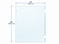 46×32 Stock Glass Gate for Railing