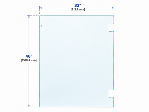 46× 32 Stock Glass Gate for Railing
