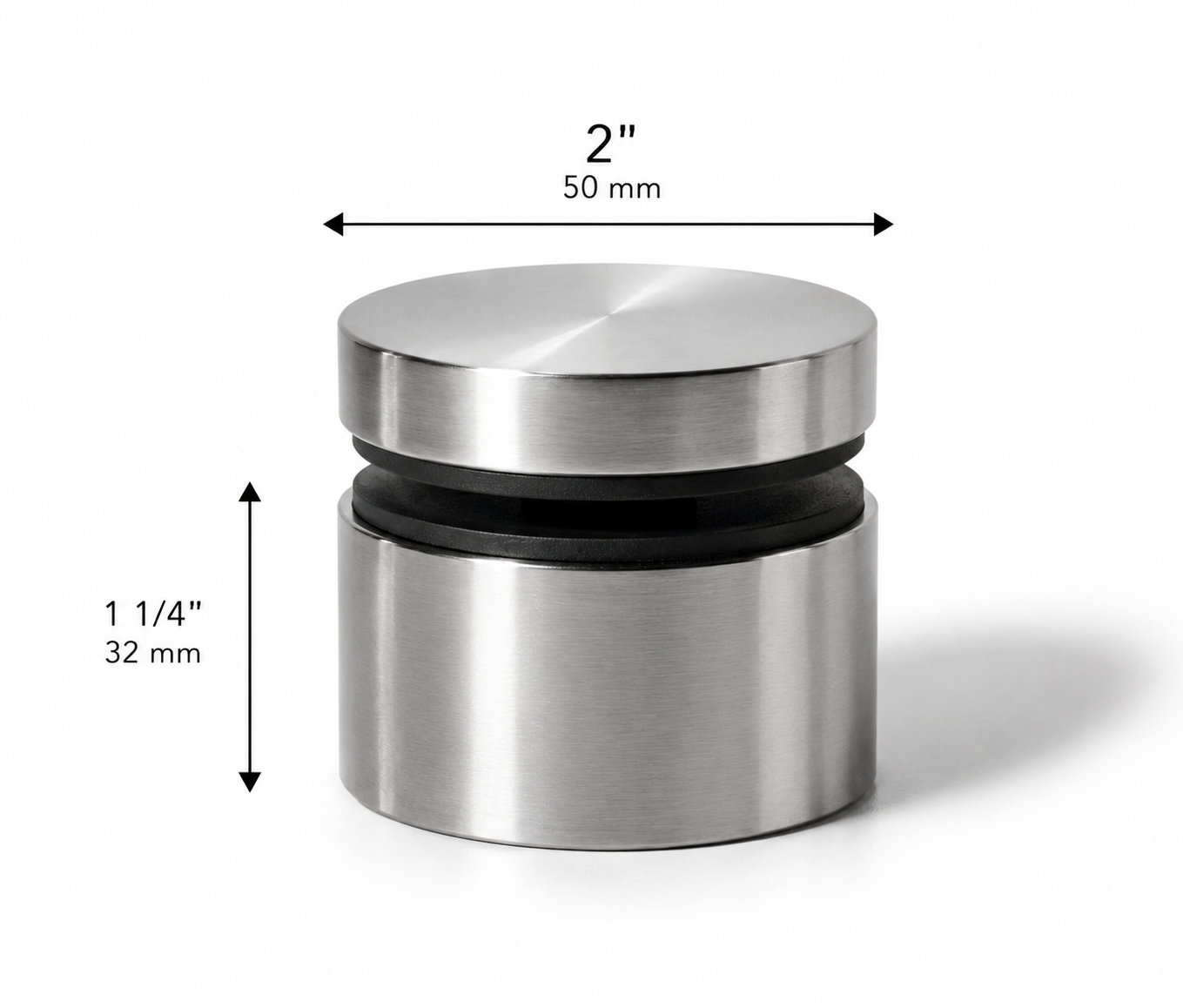 50MM Ø Solid Standoff 316SS