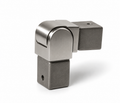 90° Adjustable Vertical Elbow for 25x21 mm Rectangular Cap Handrail