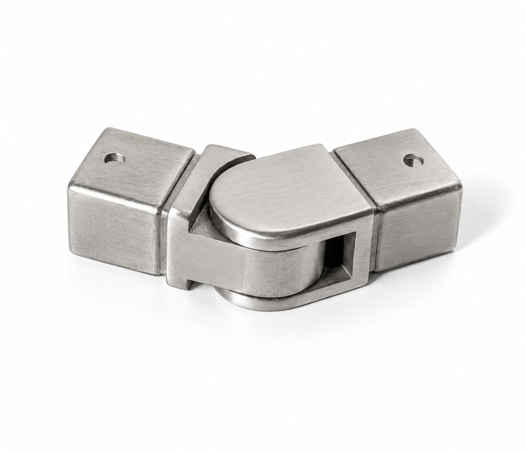 90° Adjustable H-Elbow for 25x21mm Rectangular Cap Handrail