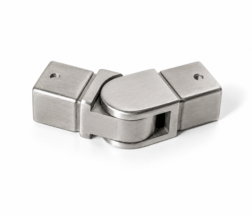 90° Adjustable H-Elbow for 25x21mm Rectangular Cap Handrail