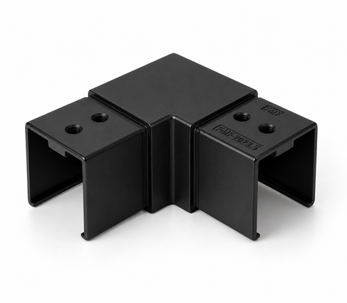 40x40MM 90° Horizontal Cap-Rail Elbow