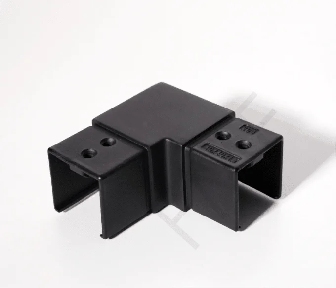 40x40MM 90° Horizontal Cap-Rail Elbow