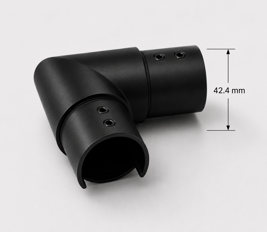 90° Horizontal Elbow for 42.4MM Ø Cap Handrail