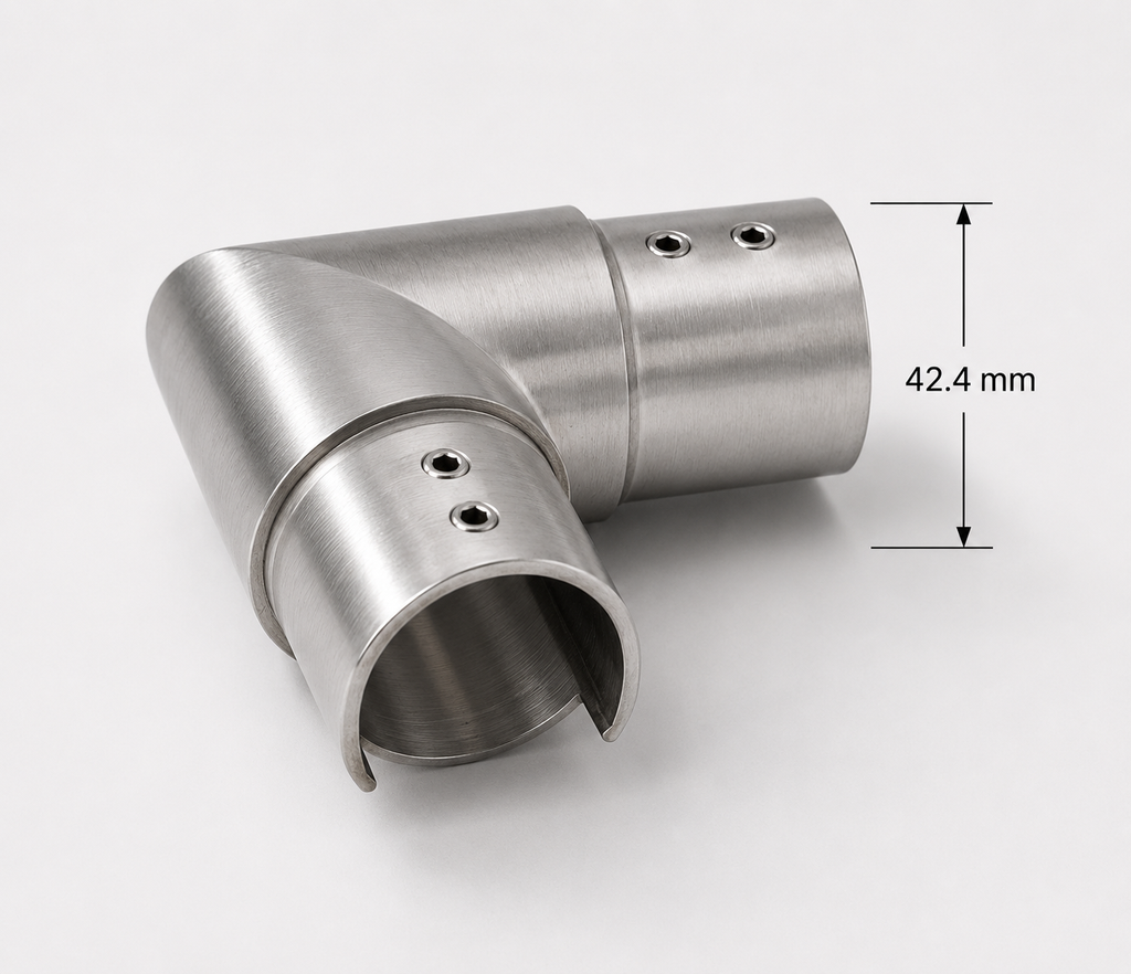 90° Horizontal Elbow for 42.4MM Ø Cap Handrail