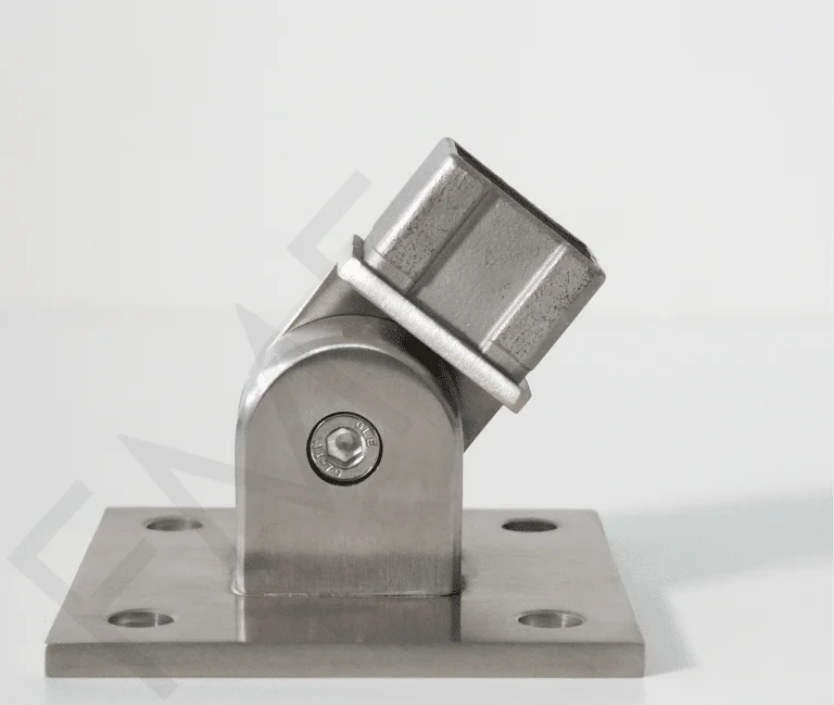 Flexible Base Mount for 40x40mm Handrail-SS