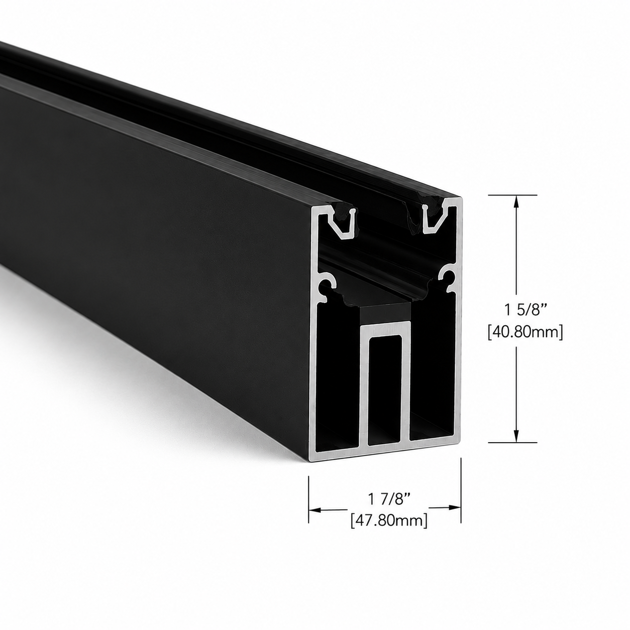 1.5" x 1.5" Architectural U-Channel, 120" Length