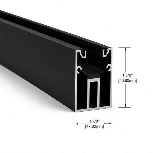 1.5" x 1.5" Architectural U-Channel, 120" Length