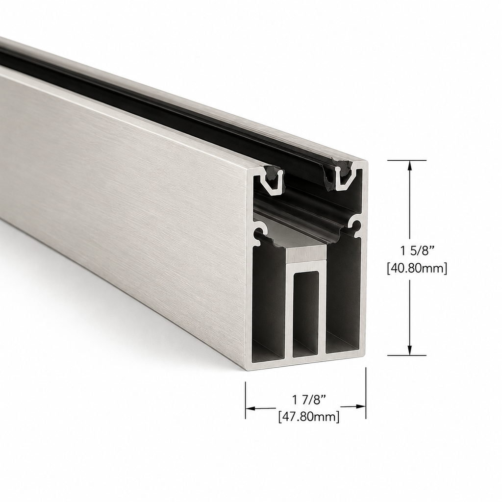 1.5" x 1.5" Architectural U-Channel, 120" Length