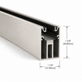 1.5" x 1.5" Architectural U-Channel, 120" Length