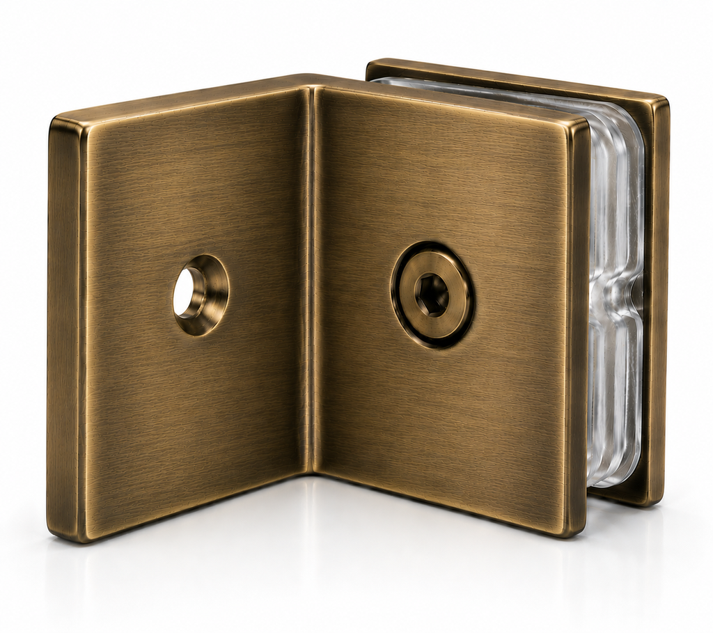 2x2 Offset Glass Shower Clamp