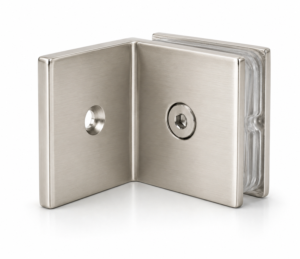 2x2 Offset Glass Shower Clamp