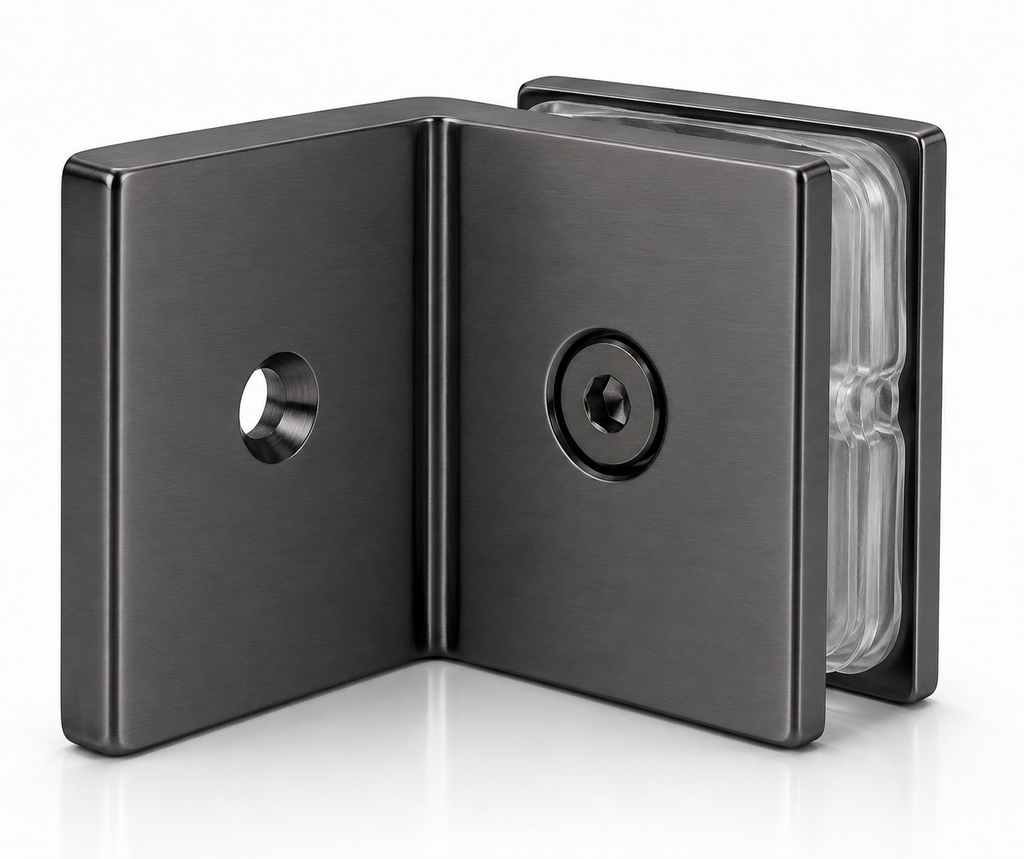 2x2 Offset Glass Shower Clamp