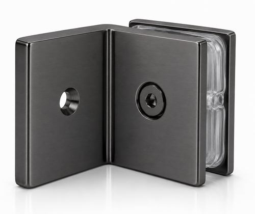2x2 Offset Glass Shower Clamp