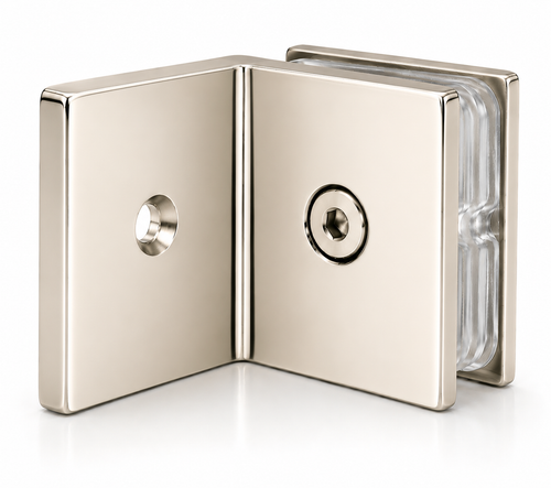 2x2 Offset Glass Shower Clamp