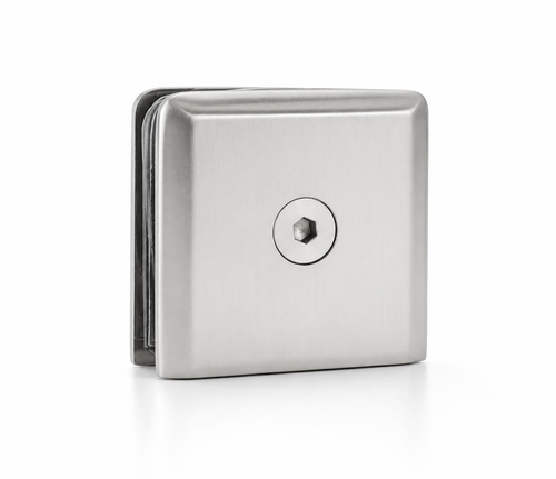 2x2 Beveled Glass Shower Clamp