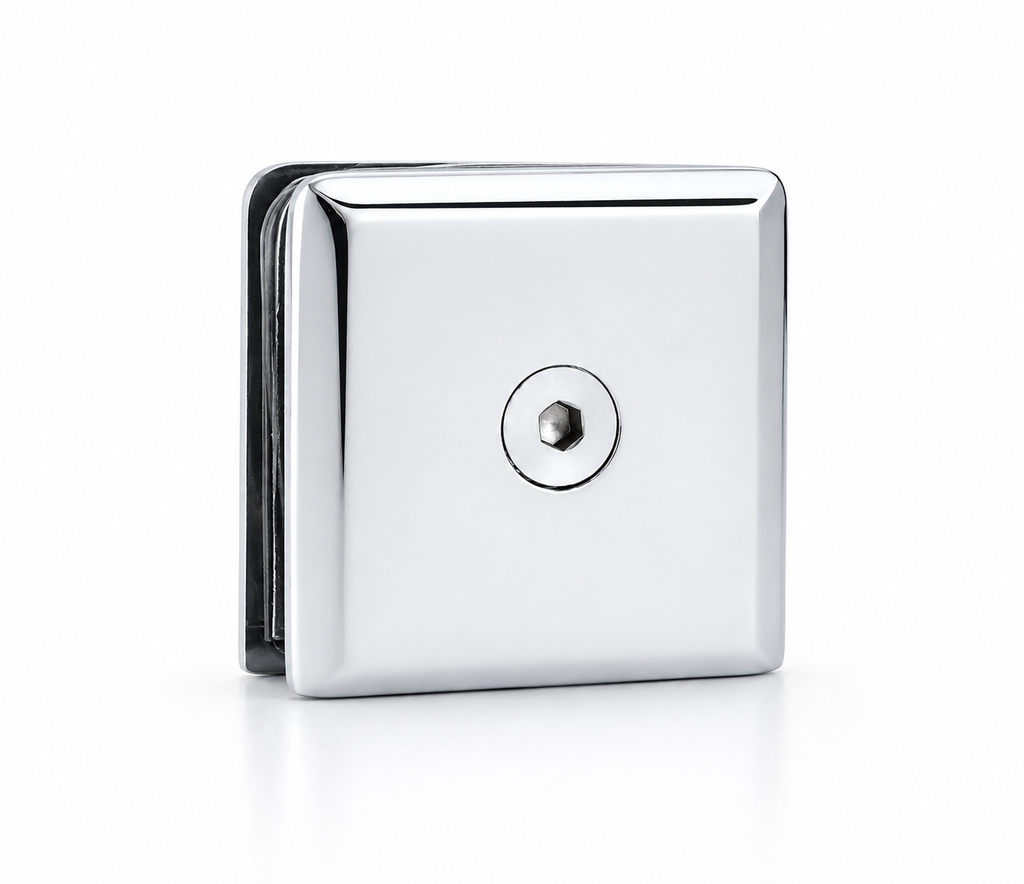 2x2 Beveled Glass Shower Clamp